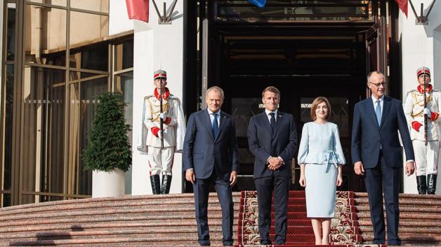 [VIDEO] Europejscy liderzy poparli dążenia Mołdawii do członkostwa w UE